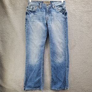 Lucky Brand Ridge Relaxed Bootleg Low Rise Jeans Womens Size 31 Long